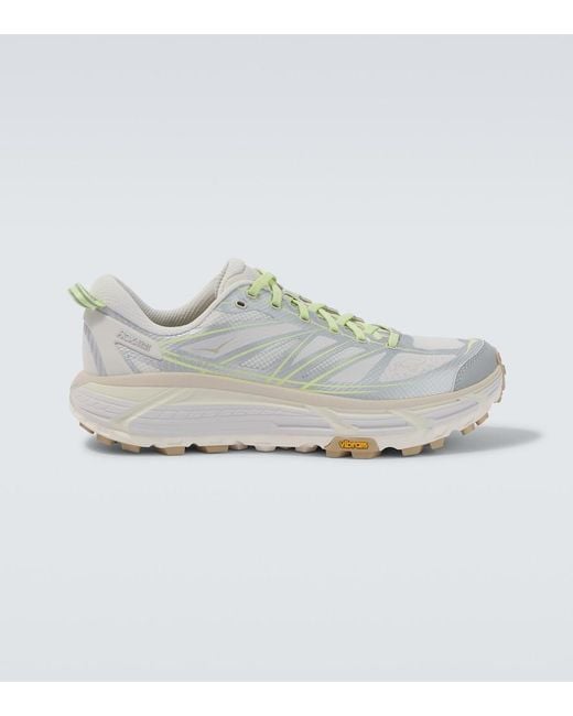 Hoka One One White Mafate Speed 2 Running Shoes for men