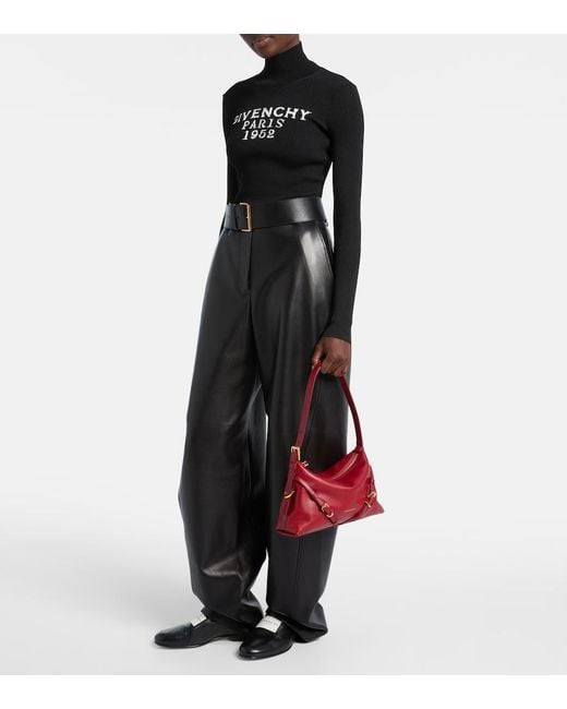 Givenchy Red Voyou Mini Leather Shoulder Bag