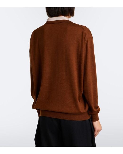 Pullover Polo di Plan C in Brown