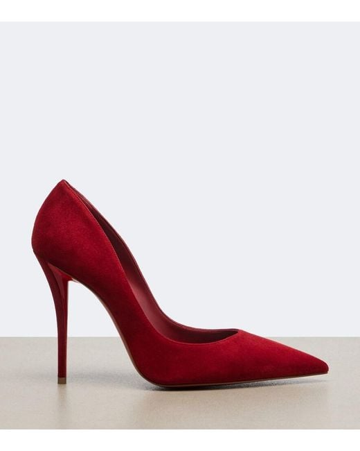 Christian Louboutin Red Miss Z Suede Pumps