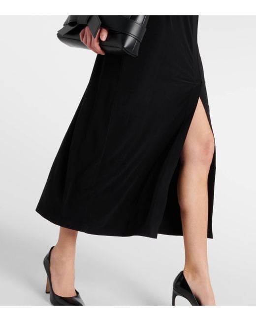 Norma Kamali Black Belted Shirt Dress