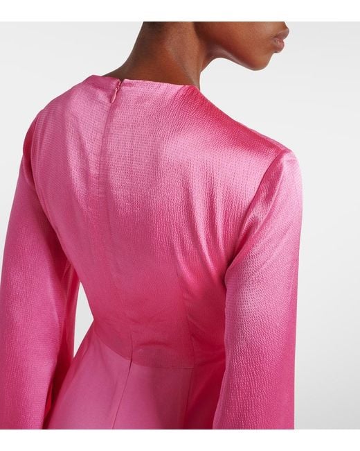 Abito Lungo Adley di Solace London in Pink