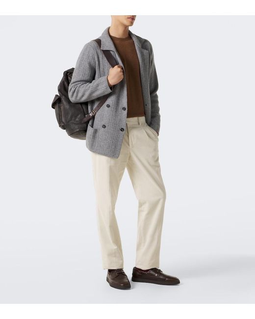 Church's Brown Peebles Leather Boat Shoes for men