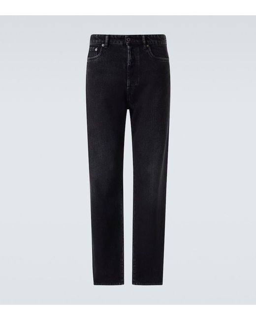 Miu Miu Blue Mid-Rise Straight Jeans for men