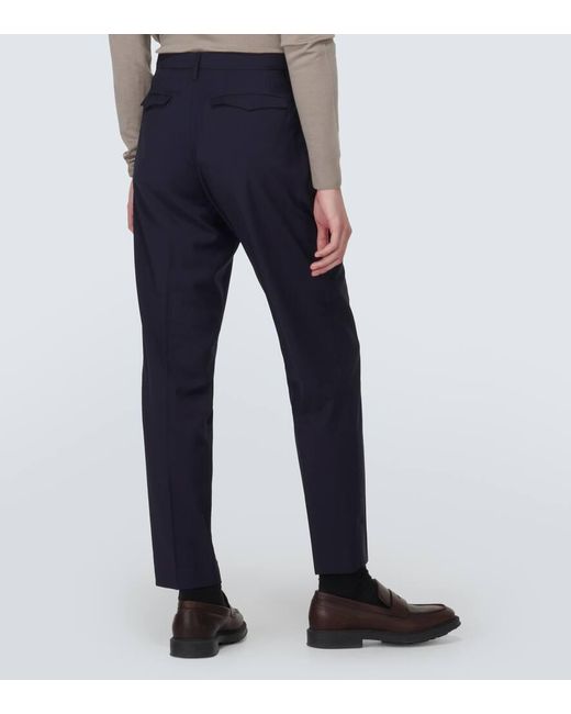 Pantaloni chino Masco in lana vergine di Barena in Blue da Uomo