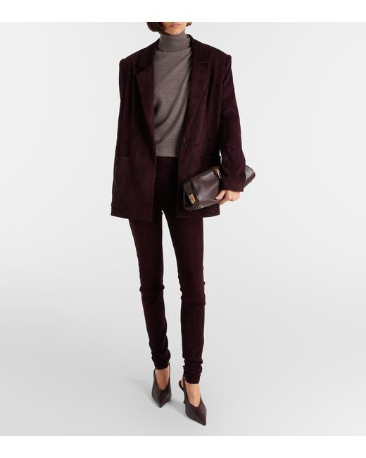 Stouls Purple Berliner Suede Blazer