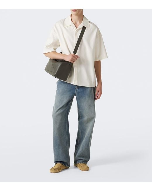 Loewe Natural Suede Moccasins for men