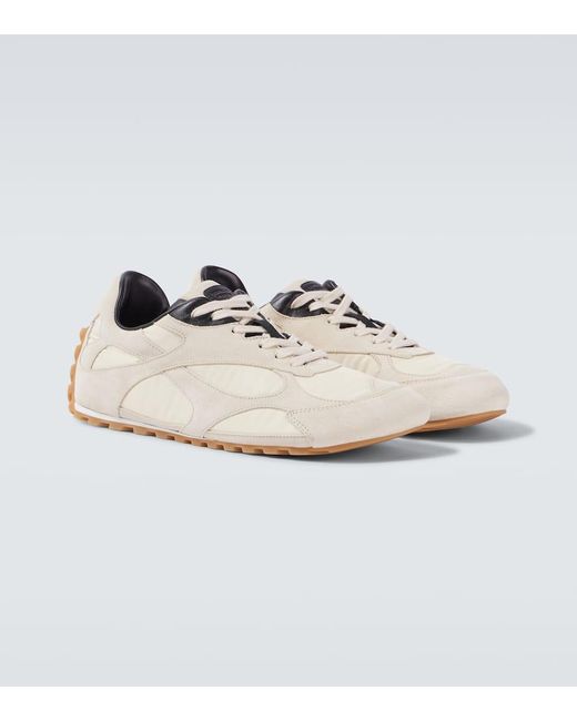 Bottega Veneta Sneakers Orbit Flash Mit Veloursleder in White für Herren