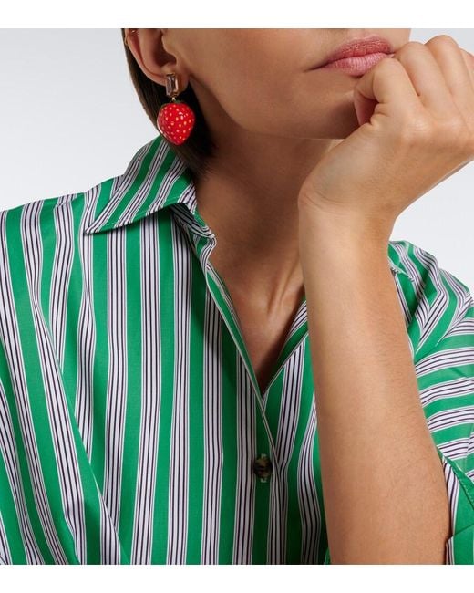 Jennifer Behr Red Fragola Drop Earrings
