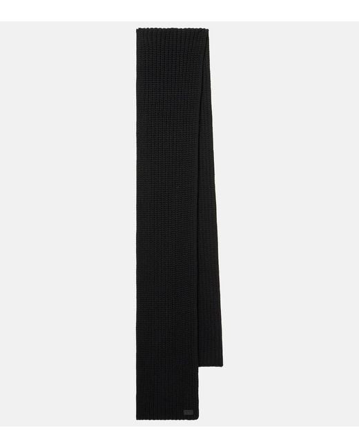 Saint Laurent Black Cashmere Scarf