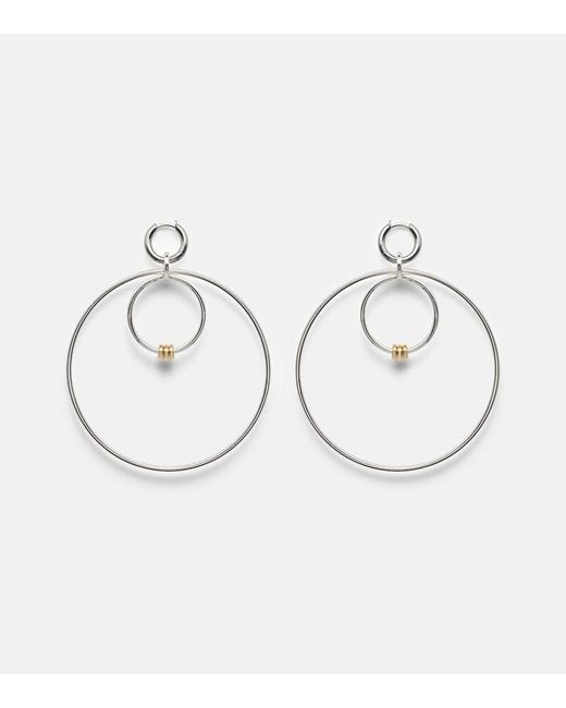 Spinelli Kilcollin White Echo Sterling And 18Kt Hoop Earrings