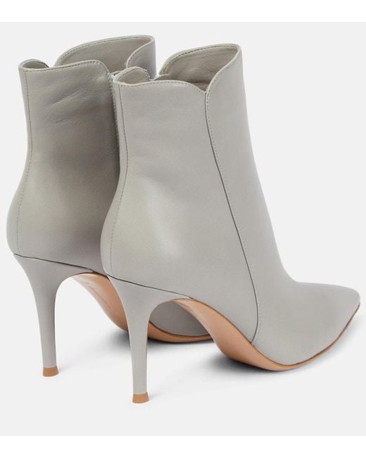 Stivaletti Levy 85 di Gianvito Rossi in Gray