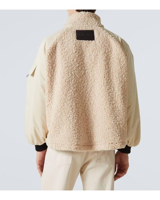 J.W. Anderson Jacke Mit Teddyfleece in Natural für Herren