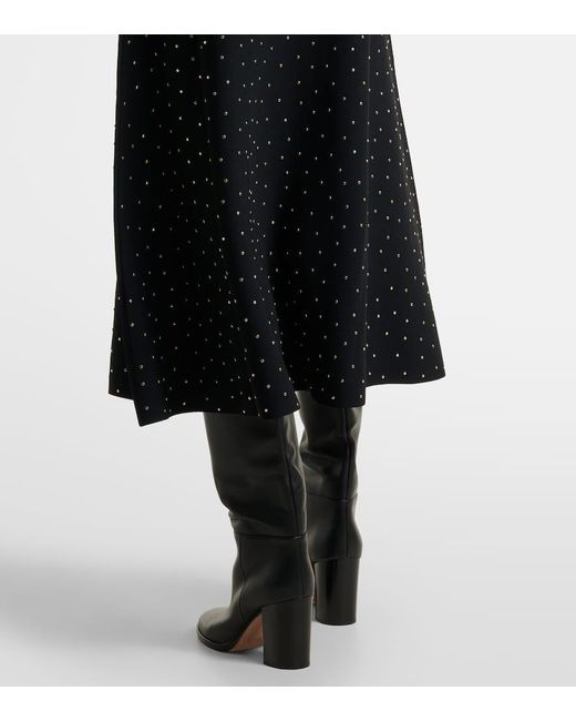 Altuzarra Black Nelsons Embellished Midi Dress