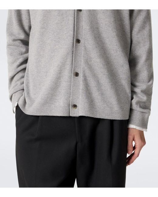 Lisa Yang Gray Zaid Cashmere Cardigan for men