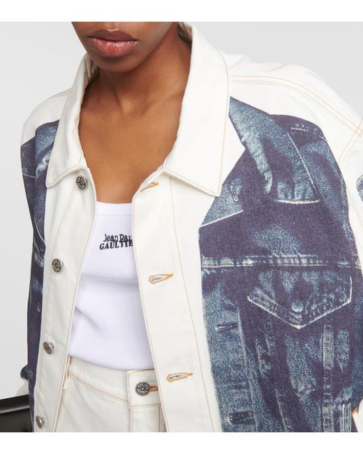 Jean Paul Gaultier Blue Tattoo Denim Jacket