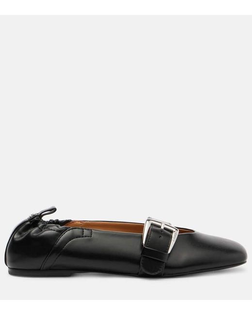 Ballerines Mary Jane Butterfly Ganni en coloris Black