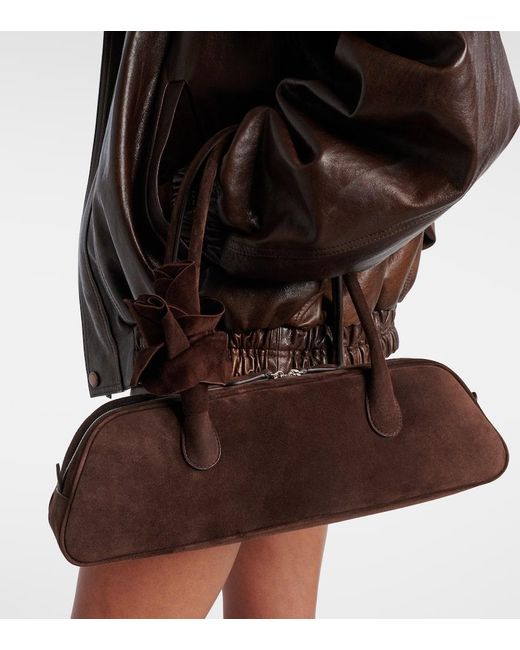 Magda Butrym Brown Brigitte Suede Shoulder Bag