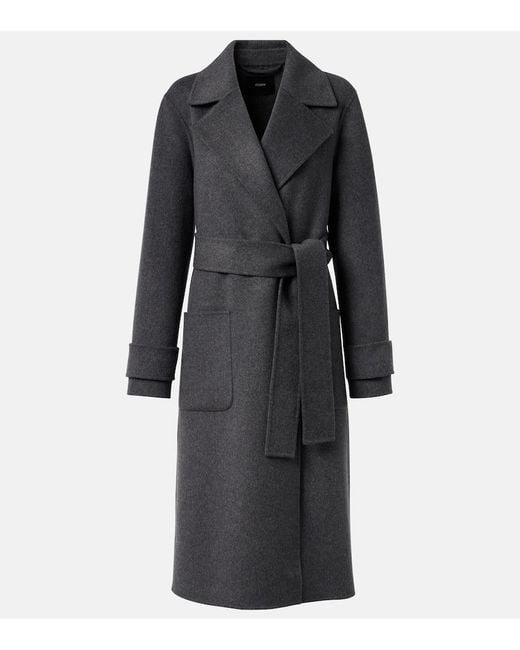 Joseph Black Arline Wool And Cashmere Coat