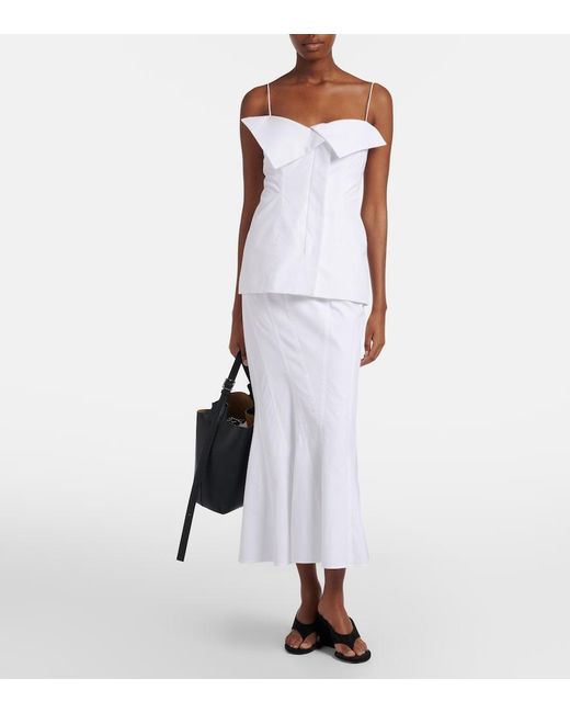 FFORME White Eilwen Cotton Poplin Top