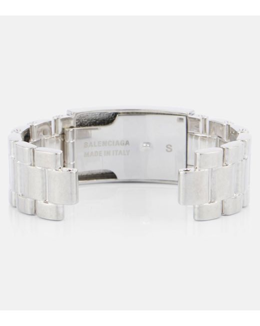 Balenciaga White 24/7 Cuff Bracelet