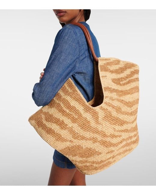 【Zimmermann】 Goldentime raffia tote bag Goldentime raffia tote bag in brown - Zimmermann | Mytheresa