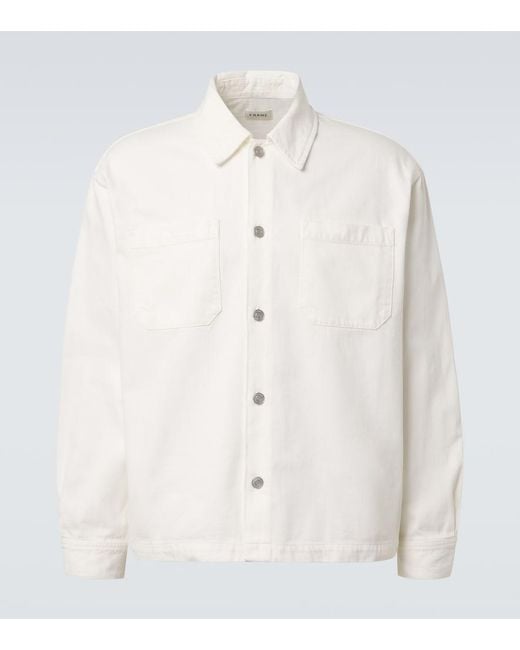 FRAME White Cotton-Blend Overshirt for men