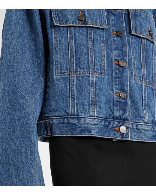 Khaite Blue Saunder Denim Jacket