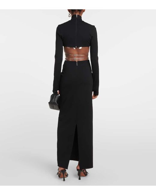 Christopher Kane Black Maxikleid Mit Cut-Outs
