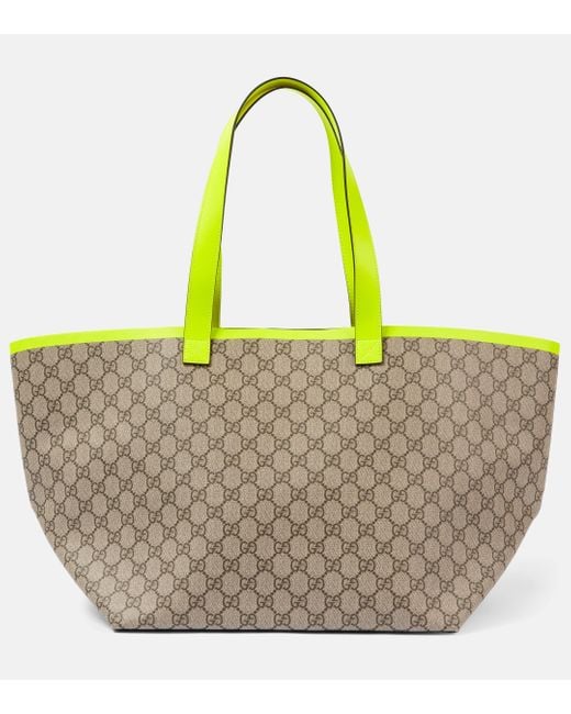 Gucci Metallic Totissima Medium Gg Canvas Tote Bag