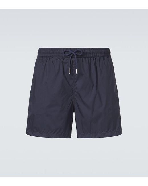 Thom Sweeney Blue Swim Trunks for men