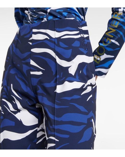 Bogner Blue Elaine Printed Ski leggings