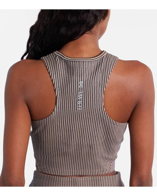 Loewe Brown X On Jacquard Jersey Tank Top