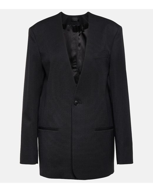 Nili Lotan Black Colombe Wool Jacket