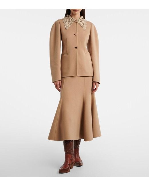 Gabriela Hearst Brown Daelan Cashmere Jacket