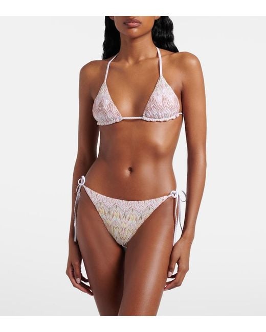 Missoni White Lame Bikini