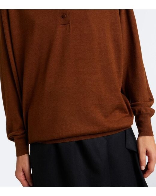Pullover Polo di Plan C in Brown