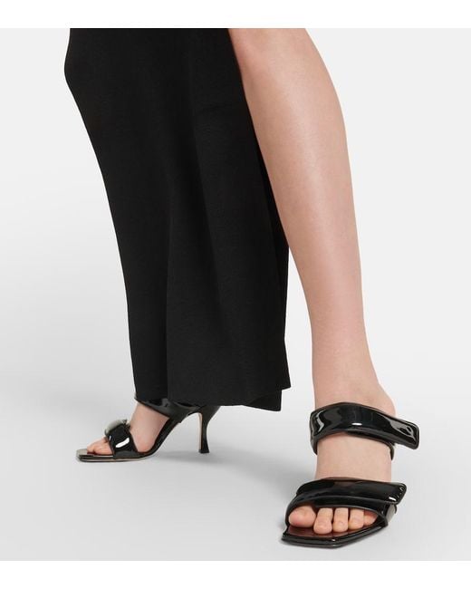 Gia Borghini Black X Pernille Teisbaek Perni 03 Leather Sandals
