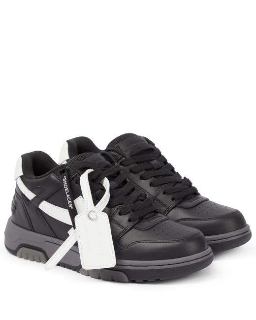 office leather trainers