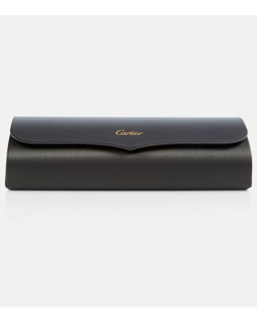 Cartier Blue Panthere De Cartier Rectangular Sunglasses