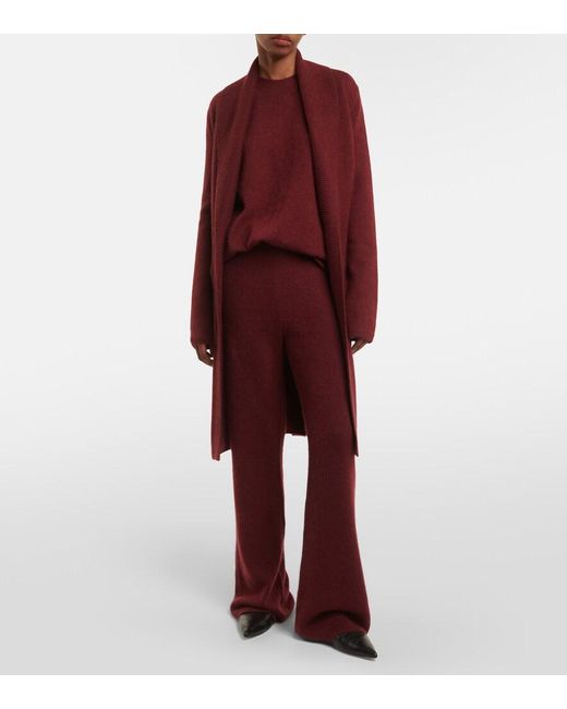 Gabriela Hearst Red Niven Cashmere And Silk Pants