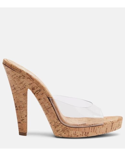 Paris Texas Natural Gala Platform Sandals