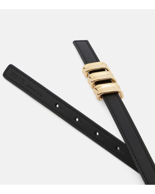Loewe Black Coil Leather Belt