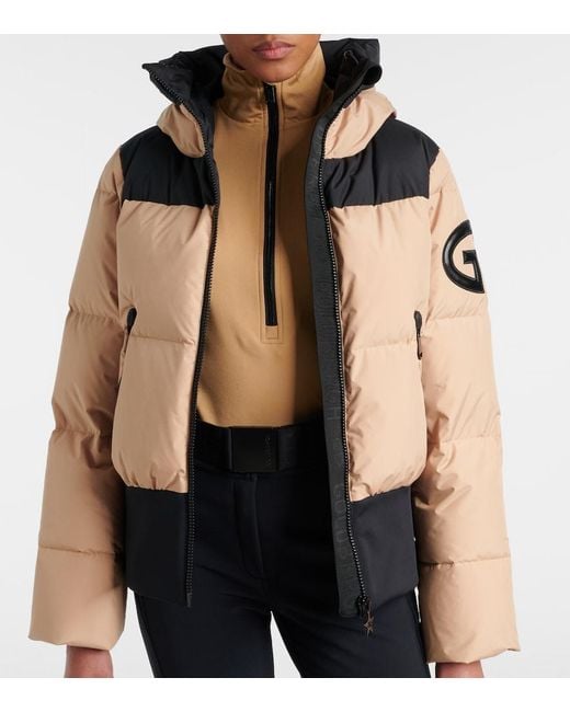 Goldbergh Black Village Quilted Down Ski Jacket