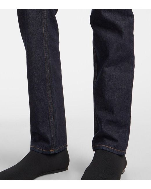Totême  Blue High-Rise Slim Jeans