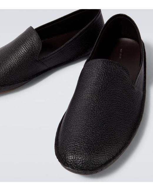 Slippers Vasko De Piel The Row de hombre de color Black