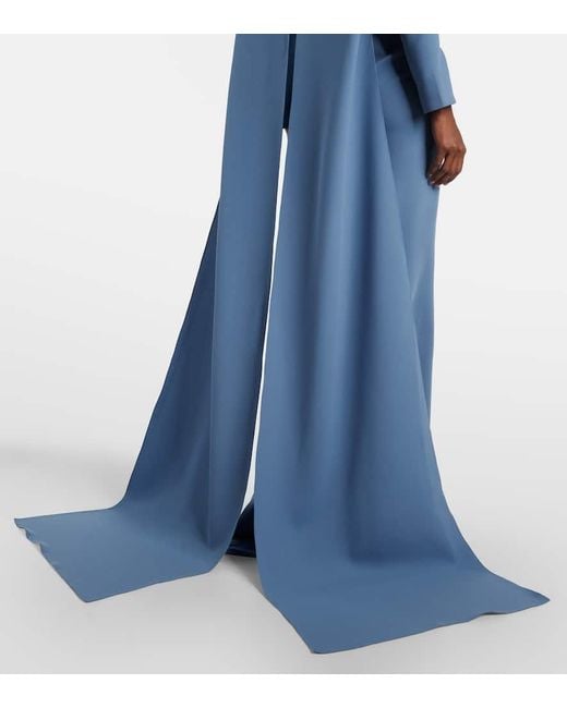 Marmar Halim Blue Robe Mit Kristallen