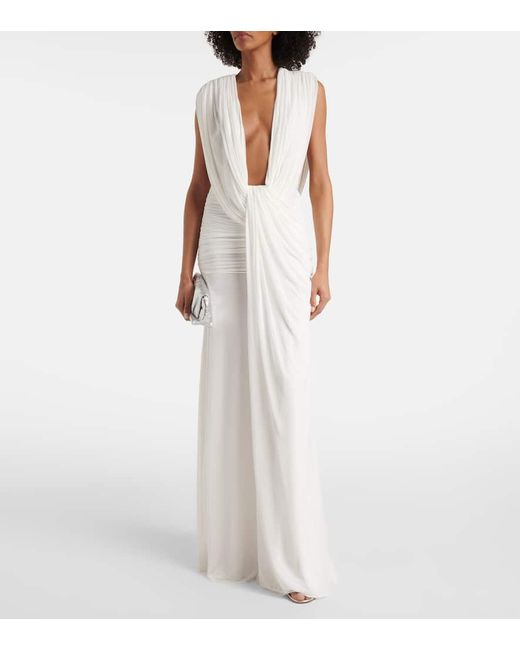 Christopher Esber White Robe Ripple