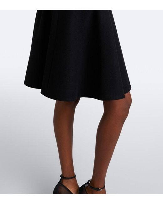 Alaïa Black Wool Miniskirt