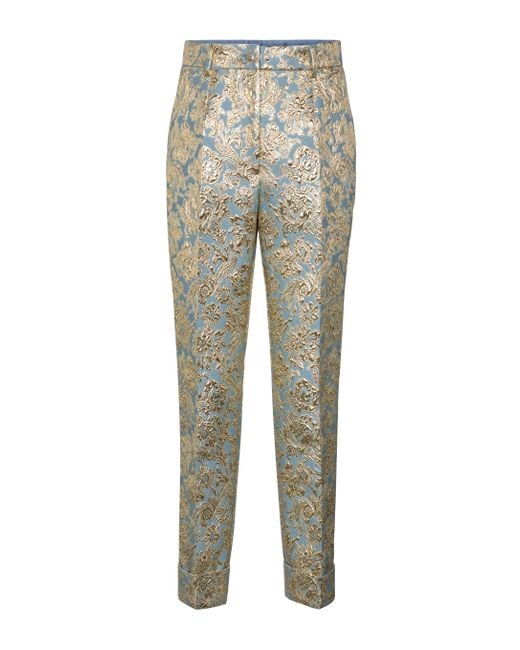Dolce & Gabbana Multicolor Brocade Pants
